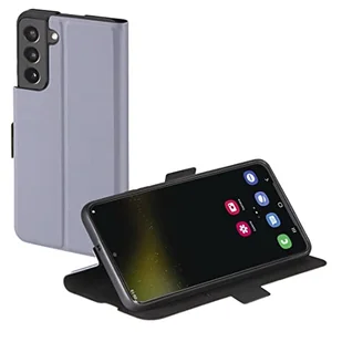 Hama Etui na telefon komórkowy Samsung Galaxy S22+ (etui ochronne z przegródką na karty, składane etui do Samsung S22 z zamknięciem magnetycznym i funkcją stojaka), kolor fioletowy - Etui i futerały do telefonów - miniaturka - grafika 1