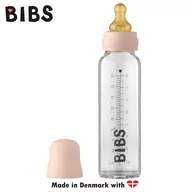 Butelki dla niemowląt - Bibs Baby Glass Bottle Blush Antykolkowa Butelka Szklana Dla Niemowląt 225 Ml - miniaturka - grafika 1