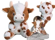 Maskotki i pluszaki - Maskotka Pluszowa KRÓWKA Pluszak Krowa Przytulanka Zwierzęta Wiejskie FARMA 21x18x14 - miniaturka - grafika 1