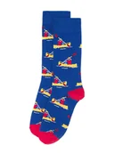 Skarpetki męskie - Happy Socks Skarpety "Canoa" w kolorze niebiesko-różowym - miniaturka - grafika 1
