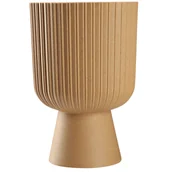 Donice - Doniczka na nóżce Golem Eco 14 cm, naturalne drewno - miniaturka - grafika 1