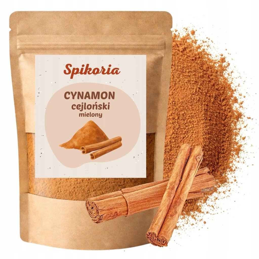 Cynamon CEJLOŃSKI mielony 400g aromatyczny naturalny Spikoria