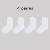 Inne - TEMU 4/6 par grubszych skarpet sportowych, pochłaniających pot, oddychających, szybko schnących skarpet do koszykówki, skład poliestrowo-elastanowy, - miniaturka - grafika 1