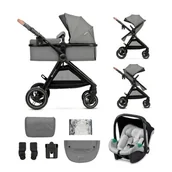 Wózki dziecięce - Kinderkraft, Esme, wózek wielofunkcyjny, 3w1, Moonlight Grey - miniaturka - grafika 1
