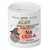 Skarbonki - Skarbonka 330 ml Dla Staszka Syna Dziecka Prezent z Nadrukiem ze Zdjęciem + Opakowanie na prezent (wzór 03) - miniaturka - grafika 1