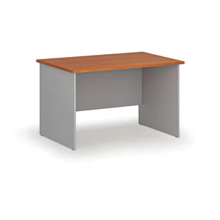 Biurko proste PRIMO GRAY, 1200 x 800 mm, szary/czereśnia - Biurka - miniaturka - grafika 1