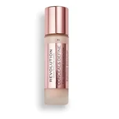 Podkłady do twarzy - Makeup Revolution Conceal & Define podkład kryjący odcień F3 23 ml - miniaturka - grafika 1