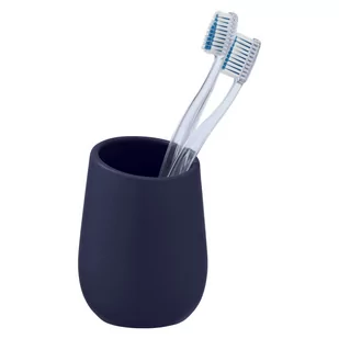 Ciemnoniebieski ceramiczny kubek na szczoteczki do zębów Wenko Badi - Kubki na szczoteczki do zębów - miniaturka - grafika 1