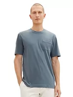 Koszulki męskie - TOM TAILOR T-shirt męski, 32506 - Dusty Dark Teal, L - miniaturka - grafika 1