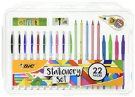 Długopisy - BIC 961543 zestaw artykułów piśmienniczych kij/mini gumka/taśma korygująca/ołówek grafitowy/długopis kulkowy (opakowanie 22 szt.) - miniaturka - grafika 1