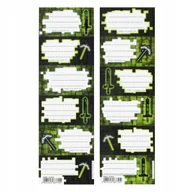 Zabawki kreatywne - Naklejki na zeszyt Pixel MINECRAFT - miniaturka - grafika 1