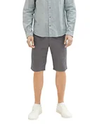 Spodenki damskie - TOM TAILOR 1035037 Szorty bermudy Mężczyźni, 31255 - Grey Rombos Minimal, 28 - miniaturka - grafika 1