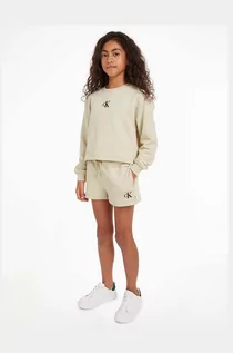 Dresy i komplety dla dziewczynek - Calvin Klein Jeans komplet dziecięcy kolor beżowy - grafika 1