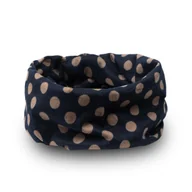 Apaszki i szaliki damskie - Komin Szal Apaszka Tuba Groszki Kolory Wiosenny - Kom-On-11-Gra - miniaturka - grafika 1