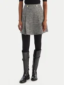 Spódnice - Tommy Hilfiger Spódnica mini WW0WW48787 Szary Regular Fit - miniaturka - grafika 1