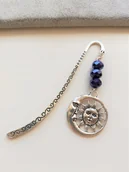 Zakładki do książek - ZAKŁADKA DO KSIĄŻKI SŁOŃCE KSIĘŻYC GRANATOWA - miniaturka - grafika 1