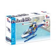 Klocki - Klocki konstrukcyjne 122 el. Helikopter Policja Alleblox - miniaturka - grafika 1