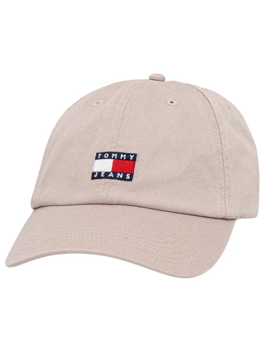 Czapka z daszkiem damska Tommy Jeans AW0AW15848 PJ5 BEŻOWY