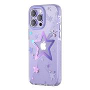 Etui i futerały do telefonów - Kingxbar Heart Star Series etui iPhone 14 Pro pokrowiec obudowa na tył plecki purple star - miniaturka - grafika 1