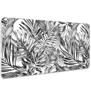 Mata z nadrukiem na biurko Szkic monstera 100x50 cm, Dywanomat - Podkładki na biurko - miniaturka - grafika 1