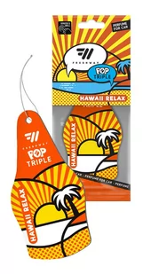 HAWAII RELAX | FRESHWAY Pop Dry Triple - zawieszka XXL - Zapachy samochodowe - miniaturka - grafika 1