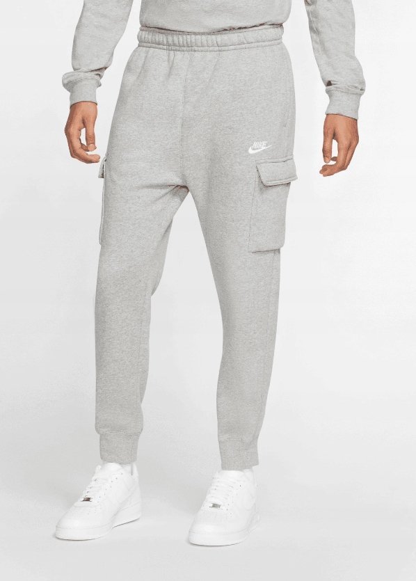 Spodnie dresowe Nike Męskie Szare Cargo CD3129-063 r. xl