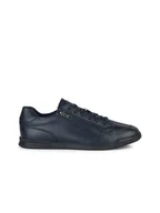 Trampki męskie - Geox Skórzane sneakersy "Cordusio" w kolorze granatowym - miniaturka - grafika 1