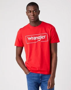 Wrangler Frame Logo Tee Męski T-Shirt Koszulka W70Jd3X47-M - Koszulki męskie - miniaturka - grafika 1