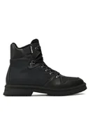 Botki męskie - Tommy Hilfiger Trzewiki Hilfiger Warm Cordura Mix Boot FM0FM05180 Czarny - miniaturka - grafika 1