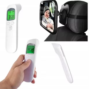 Bezdotykowy termometr medyczny na podczerwień + Lusterko 360° do obserwacji dziecka w samochodzie - Termometry - miniaturka - grafika 1