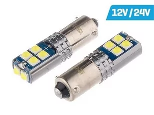 Żarówka VISION H6W BAX9s 12/24V 10x 3030 SMD LED, nonpolar, CANBUS, biała, 2 szt. - Żarówki samochodowe - miniaturka - grafika 1