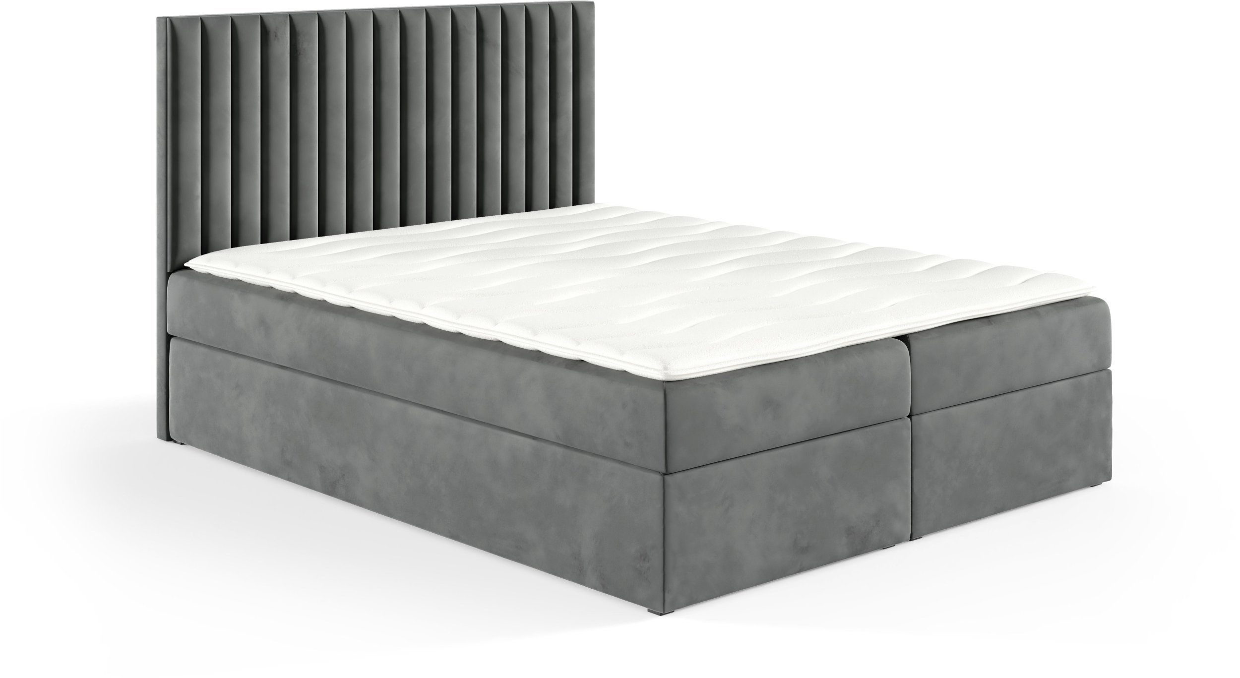 Łóżko kontynentalne Lilly Box 200x200 bez nóg riviera 91