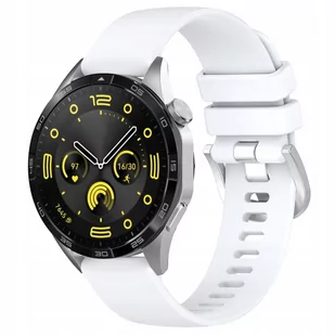 Pasek Bizon Strap Watch Silicone Pro do Huawei Watch GT 4 41 mm, biały - Akcesoria do smartwatchy - miniaturka - grafika 1