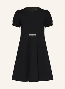 Versace Sukienka Z Dżerseju Z Ozdobnymi Kamykami schwarz - Sukienki - miniaturka - grafika 1