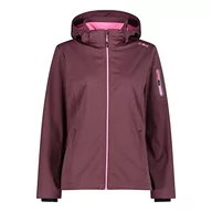 Kurtki damskie - CMP Damska kurtka z kapturem Softshell z odpinanym kapturem - 39a5016 damska lekka kurtka Softshell z odpinanym kapturem - miniaturka - grafika 1