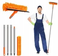 Miotły, szufle, mopy - MYJKA TELESKOPOWA DO OKIEN 1,8M MOP ŚCIĄGACZ SMUG DO SZYB DŁUGA 2W1 - miniaturka - grafika 1