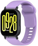 Akcesoria do smartwatchy - Bizon Silikonowy pasek Strap Watch Silicone do Xiaomi Redmi Watch 5 Lite / 5 Active, fioletowy - miniaturka - grafika 1