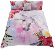 Pościel dla dzieci - Sparkle And Shine Rapport zestaw pościeli, angielskim jednorożec motywem z napisem "Sparkle and Shine" Sparkle-Uni-Sb - miniaturka - grafika 1