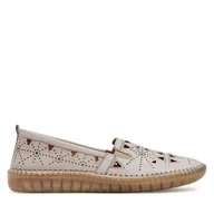 Półbuty damskie - Półbuty Manitu 840073 Beżowy - miniaturka - grafika 1