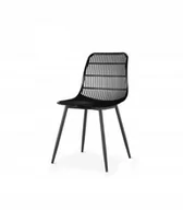 Krzesła - Modesto Design MODESTO krzesło BASKET czarne polipropylen PC601T.ALLBLACK - miniaturka - grafika 1
