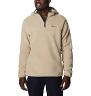 Bluzy męskie - Columbia Męska bluza z kapturem Rugged Ridge III Sherpa, Ancient Fossil, L - miniaturka - grafika 1