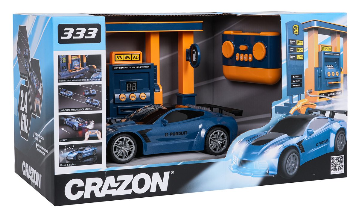 R/C Pojazd Sporty + Stacja Tankowania