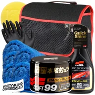 Kosmetyki samochodowe - SOFT99 DARK & BLACK WOSK + QD + TORBA NA KOSMETYKI - miniaturka - grafika 1