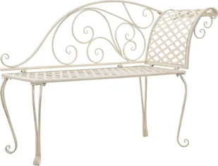 Elior Metalowy szezlong ogrodowy Ginger - Ławki ogrodowe - miniaturka - grafika 1