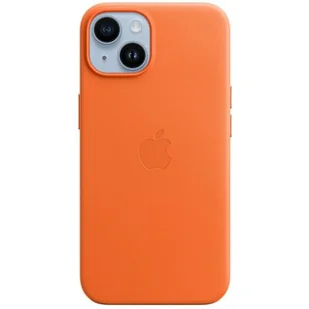 Etui APPLE Leather Case MagSafe do iPhone 14 Pomarańczowy - Etui i futerały do telefonów - miniaturka - grafika 1
