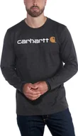 Koszulki męskie - Carhartt Koszulka Carhartt EMEA Signature L/S Carbon - miniaturka - grafika 1