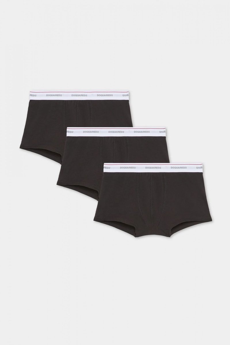 bielizna parigamba męskie dsquared2 dcx310060 - 3-pack trunk 001 czarny