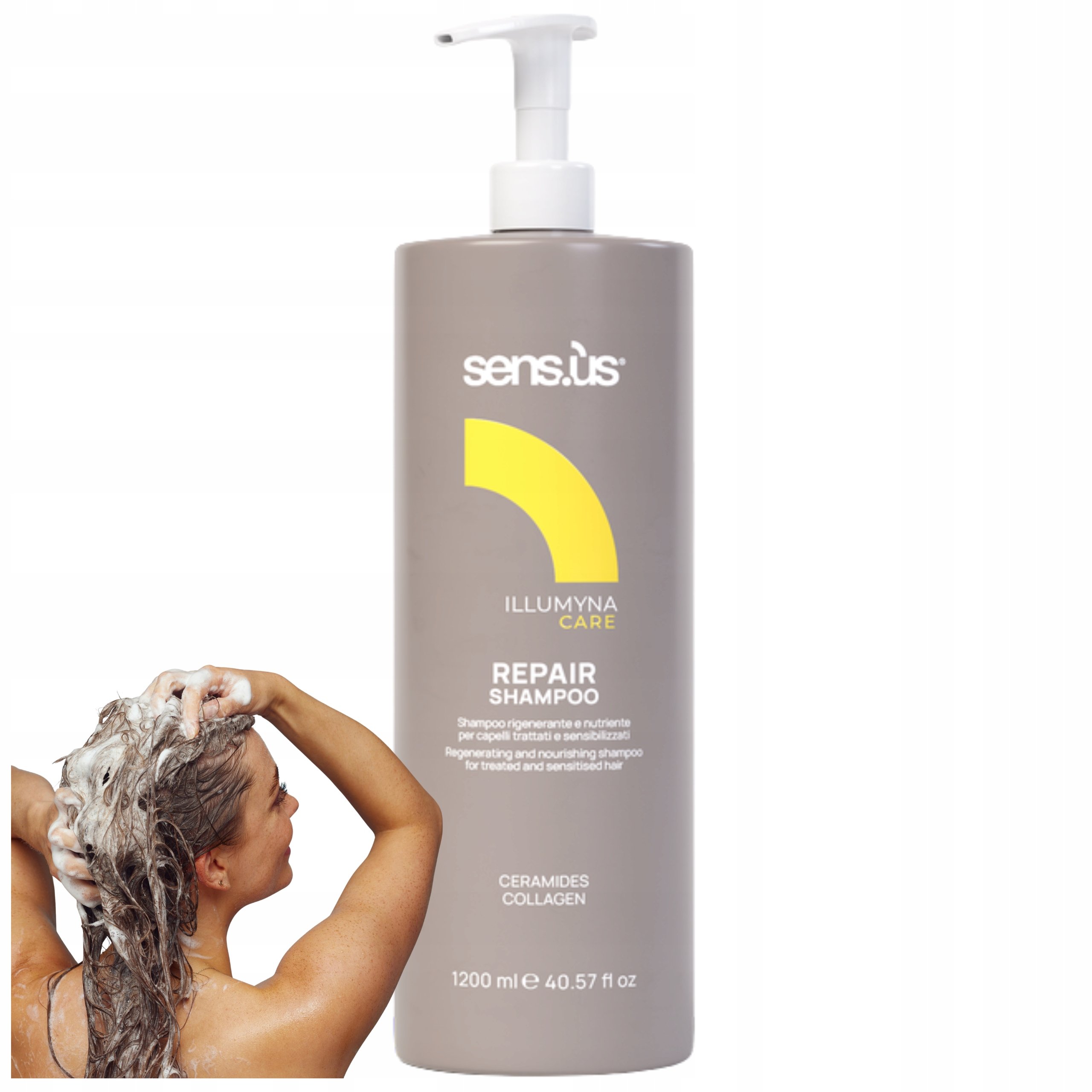 Szampon do włosów Nawilżający Sensus Illumyna Care Repair Shampoo 1200ml