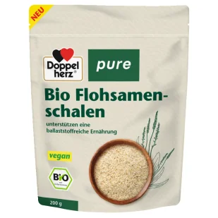 Doppelherz® pure BIO łuski nasion babki jajowatej, błonnik 200 g - Suplementy naturalne - miniaturka - grafika 1