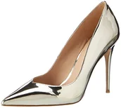 Czółenka - Aldo Damskie czółenka Aleani z zamkniętymi palcami, Złoto 82-37 EU - miniaturka - grafika 1